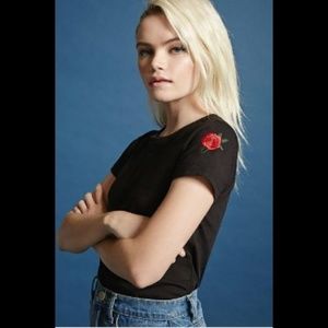 Cropped Rose Top